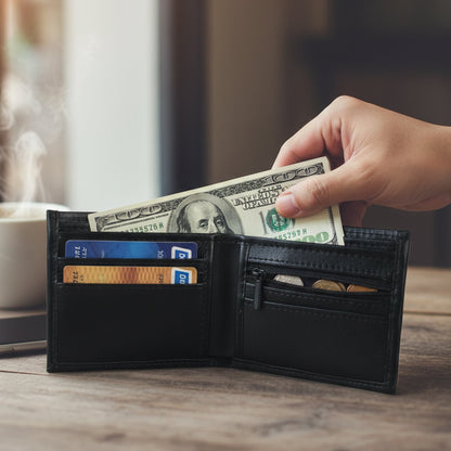 Classic Gents Bi-Fold Wallet (1 Pc)