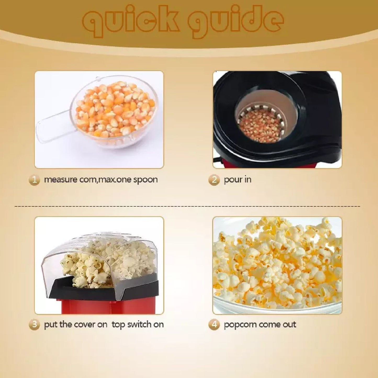 corn maker machine for homemade snacks
