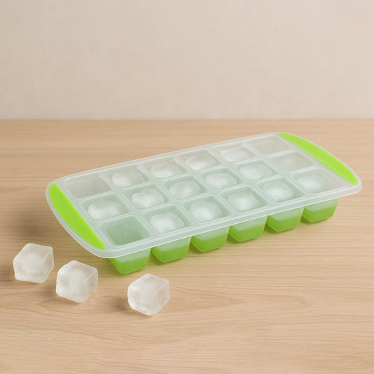 18-Cavity -Up Ice Cube Tray - Flexible Silicone, Easy Release 100% BPA-Free