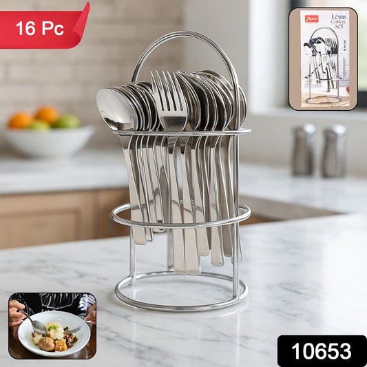 Apex Premium Stainless Steel Cutlery (16  Pc / Set)